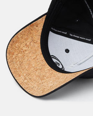 Black-Adjustable-Cork-Baseball-Cap