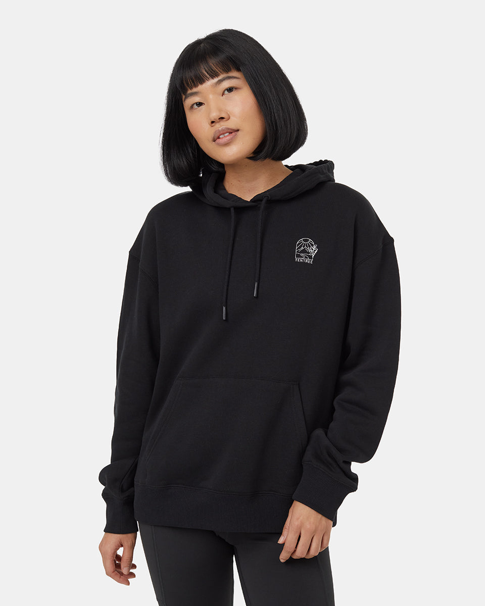 Black graphic hoodie women's store