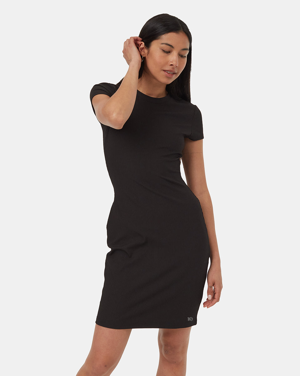 Black t shirt dress best sale