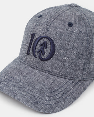 Blue-Adjustable-Hemp-Baseball-Cap