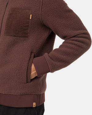 Burgundy-Mock-Neck-Relaxed-Fit-Fleece-Zip-Up