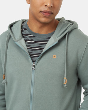 Green-Mens-Cotton-Zip-Up-Hoodie