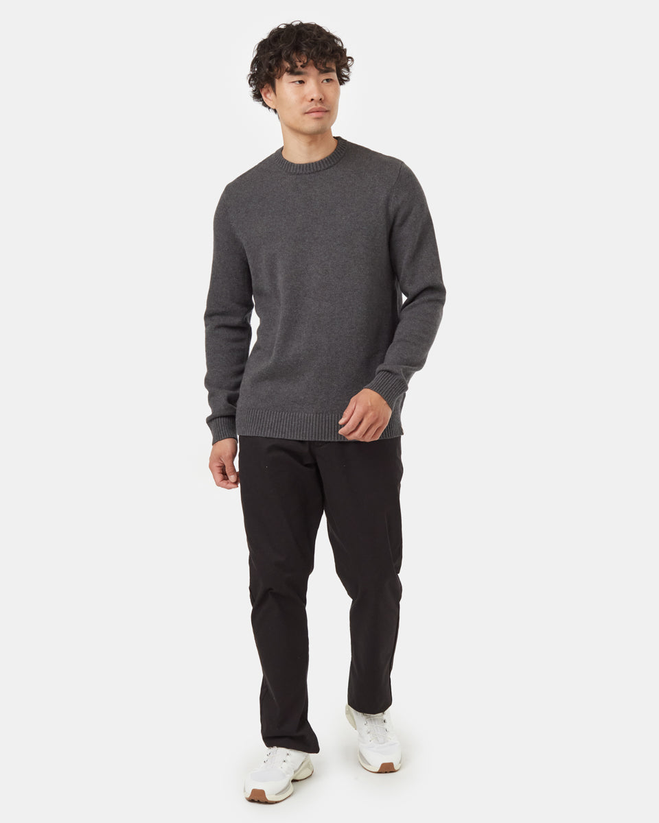 tentree Highline Crew Sweater Men s XXL Dark Grey Heather