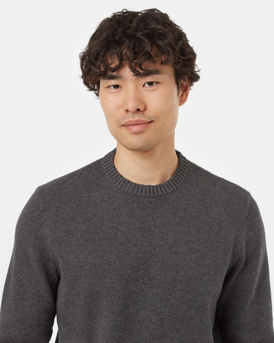 tentree Highline Crew Sweater Men s XXL Dark Grey Heather