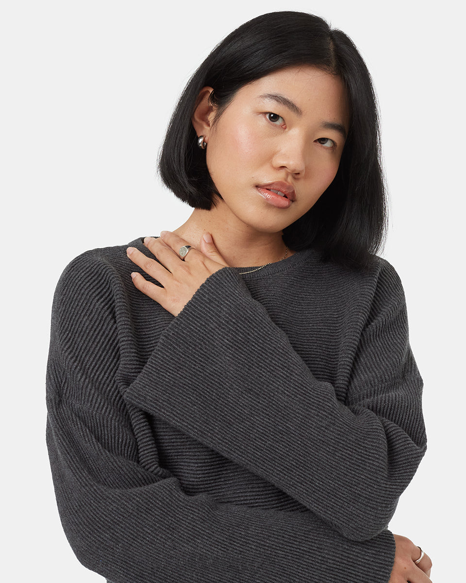 Womens Highline Bell Sleeve Sweater Organic Cotton