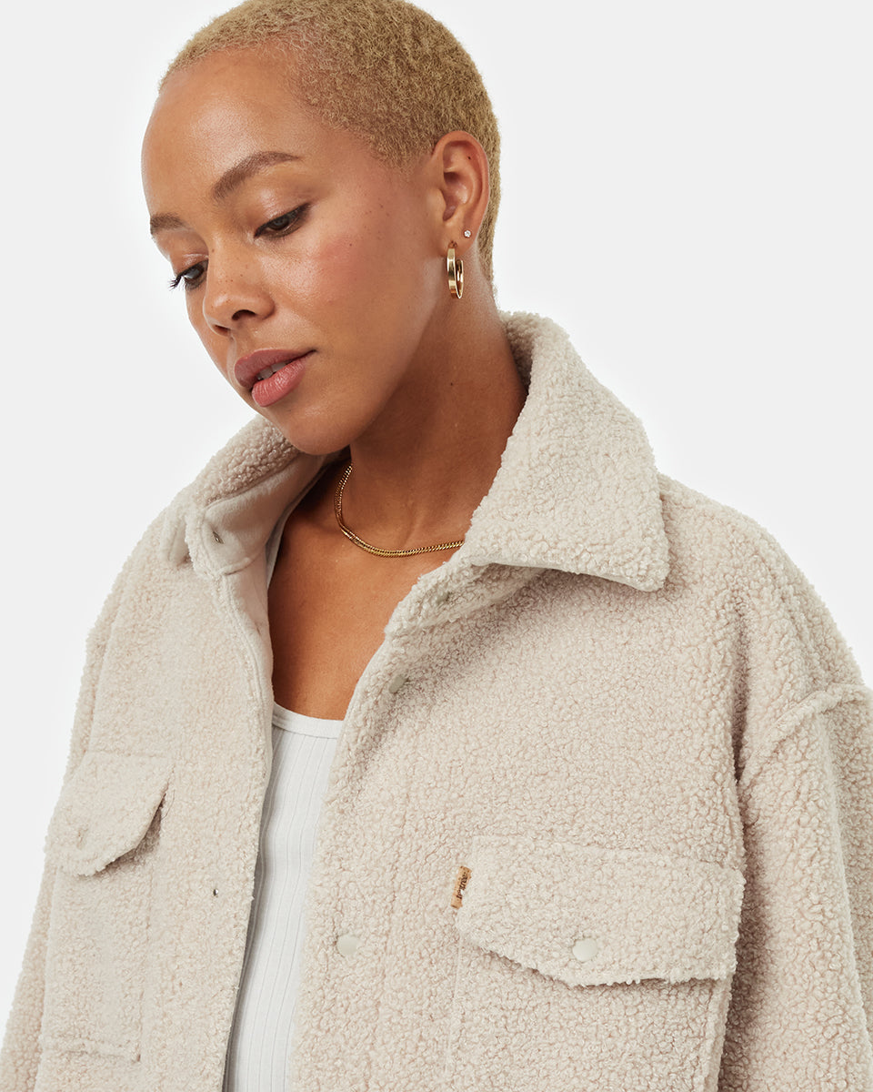 Boucle fleece jacket best sale