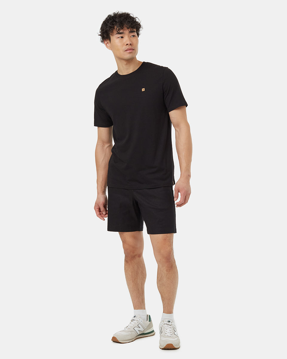 Mens Hemp Stretch Chino Short Hemp METEORITE Black L