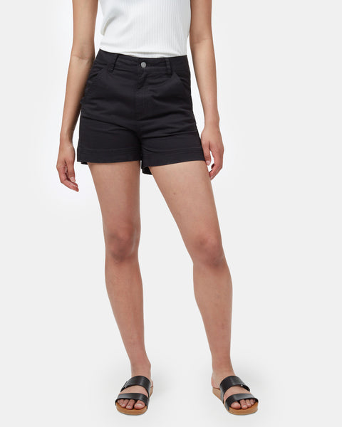 High waisted shorts cotton hot sale