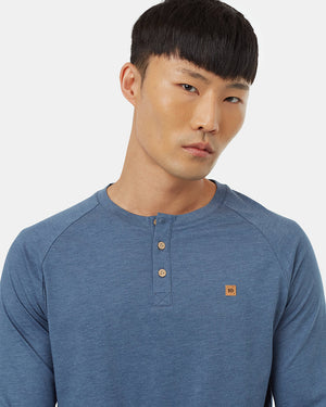 Blue-Mens-Eco-Friendly-Button-Henley-Sweat-Shirt