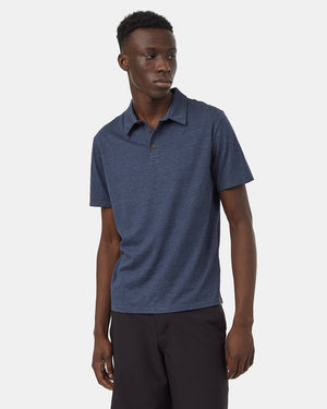 Blue-Mens-Short-Sleeve-Polo-Neck-T-Shirt