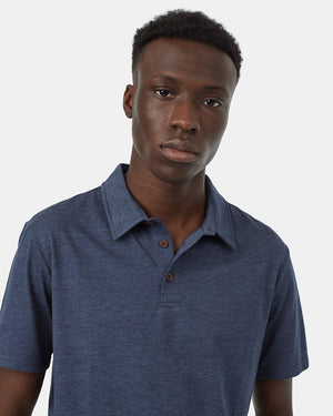 Blue-Mens-Short-Sleeve-Polo-Neck-T-Shirt