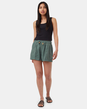 Green-Womens-Casual-Summer-Shorts