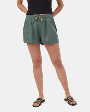 Green-Womens-Casual-Summer-Shorts