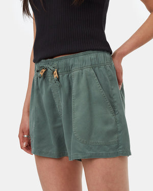 Green-Womens-Casual-Summer-Shorts