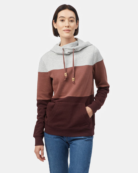 Womens Blocked Banshee Hoodie | Organic Cotton