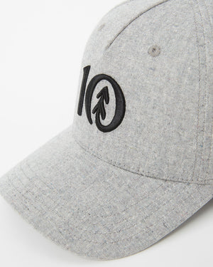 Gray Adjustable Hemp Baseball Cap