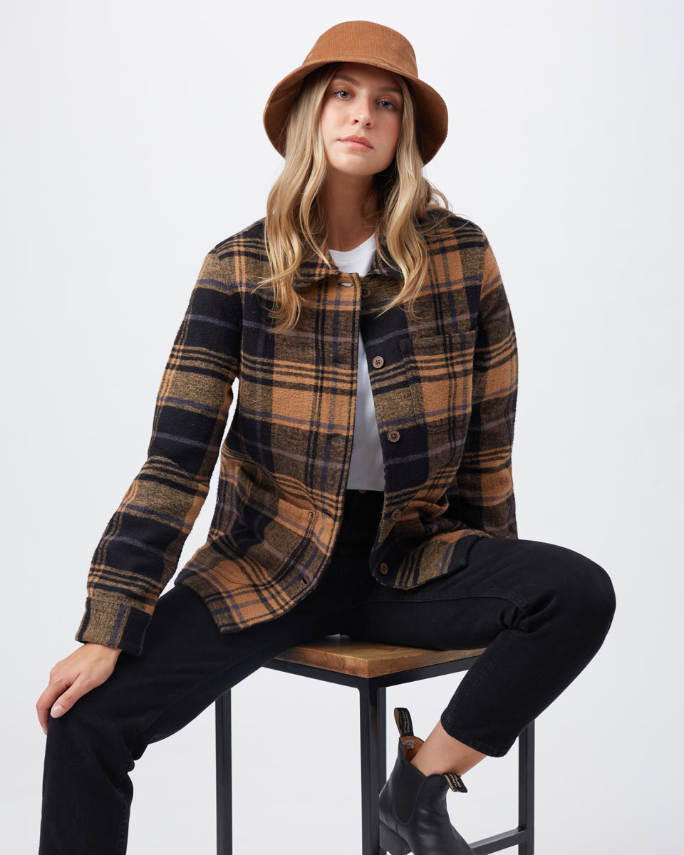Black plaid jacket womens sale