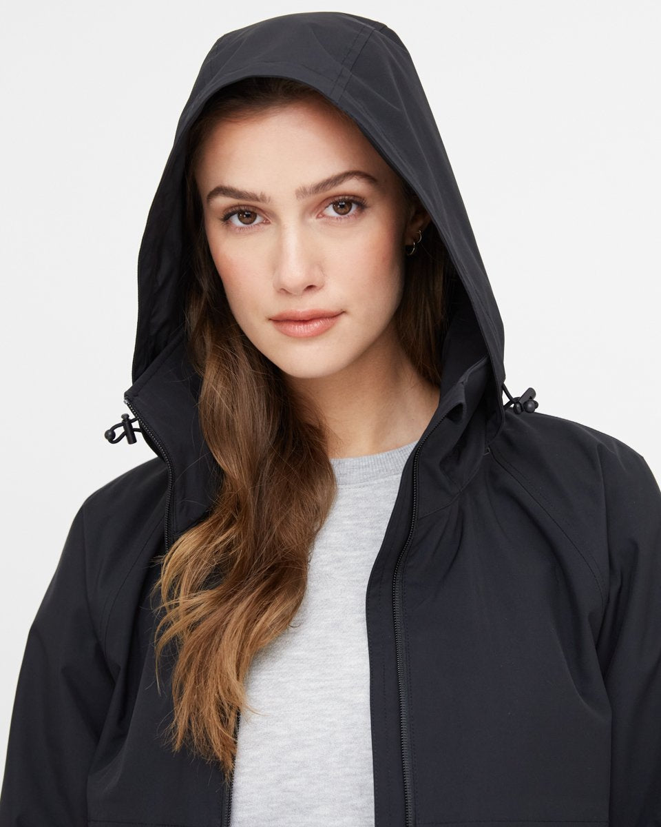 Rain jacket women black online